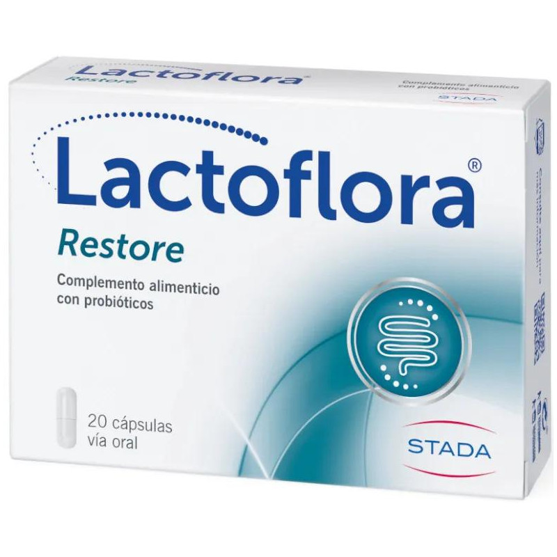 Lactoflora Probiótico Restore Equilibrio Intestinal 20 Cápsulas
