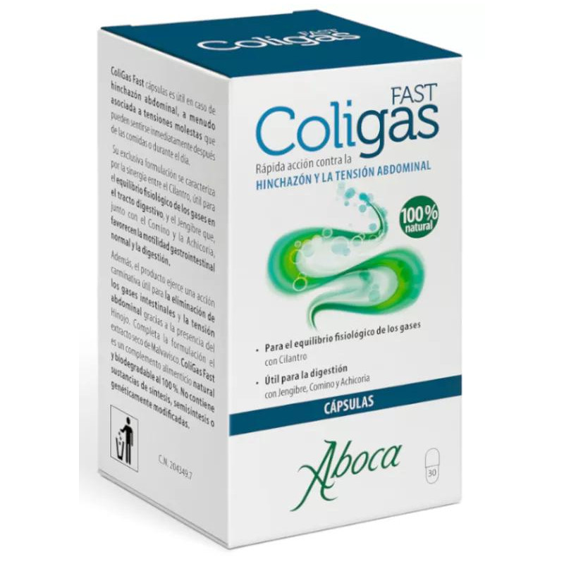 Aboca Coligas Fast Gases 30 Cápsulas