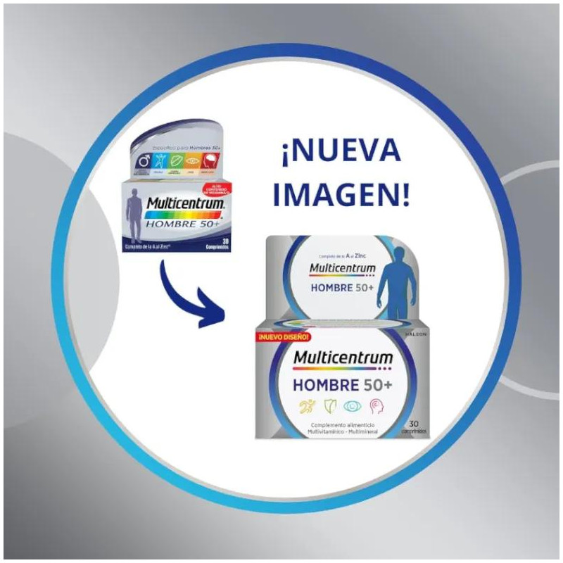 Multicentrum Hombre 50+ 90 Comprimidos