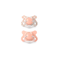 Suavinex Birdies Chupete Mini Tetina Fisiológica Silicona SX Pro Rosa -2-2m 2 uds