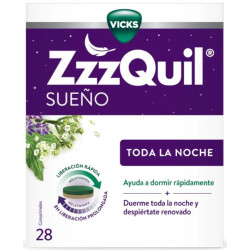 ZzzQuil Sueño Toda la Noche con Melatonina 28 Comprimidos