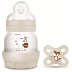 MAM Biberón Easy Start Anti-Colic 130ml + Chupete Original Start 0-2m