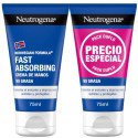 Neutrogena Fórmula Noruega Crema de Manos Absorción Rápida 2x75 ml