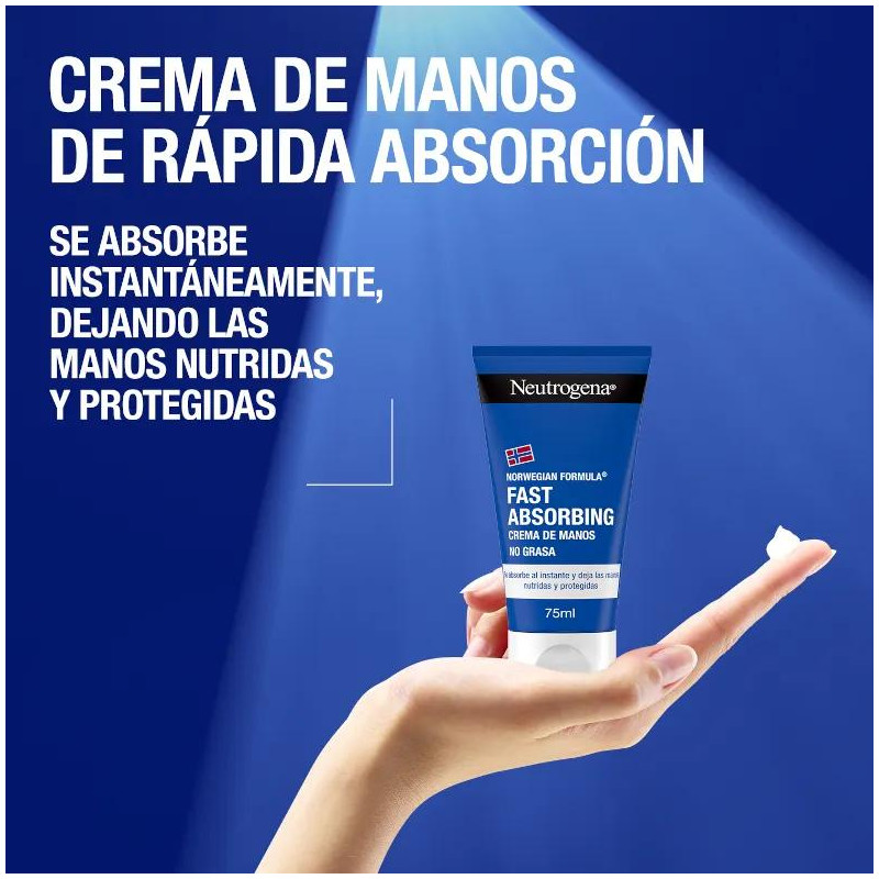 Neutrogena Fórmula Noruega Crema de Manos Absorción Rápida 2x75 ml