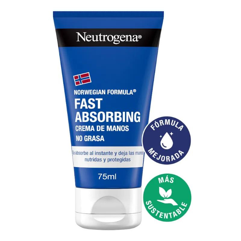 Neutrogena Fórmula Noruega Crema de Manos Absorción Rápida 2x75 ml