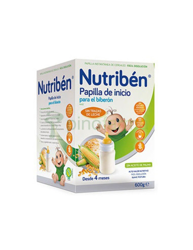 NUTRIBEN INICIO AL BIBERÓN SIN GLUTEN, 600 G