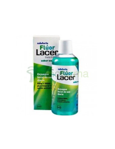 LACER COLUTORIO FLUOR DIARIO 0,05 % SABOR MENTA, 500 ML