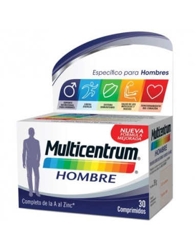 MULTICENTRUM HOMBRE, 30 COMP.