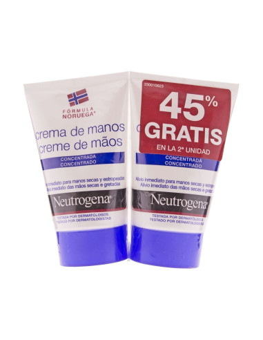 NEUTROGENA CREMA DE MANOS CONCENTRADA CON PERFUME, 50 ML 2 UDS.