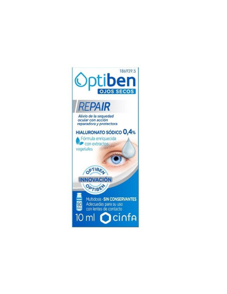 OPTIBEN OJOS SECOS REPAIR, FRASCO 10 ML