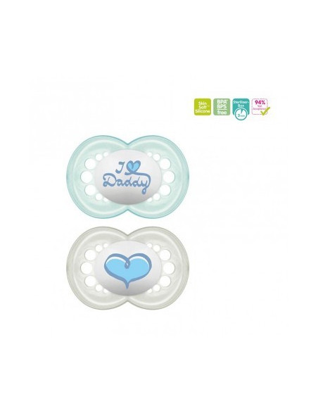 MAM CHUPETE SILICONA ORIGINAL 0-6 M, 2 UDS