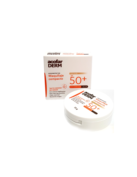 ACOFARDERM MAQUILLAJE COMPACTO SPF 50+, 10 G