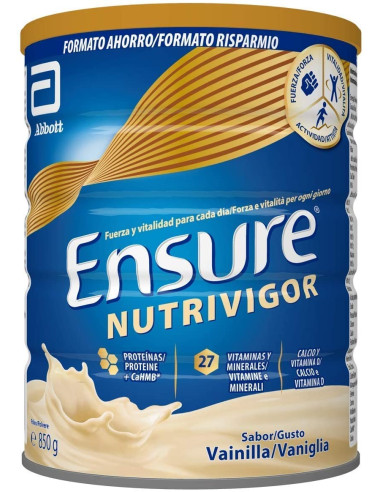 ENSURE NUTRIVIGOR POLVO VAINILLA, 850 G