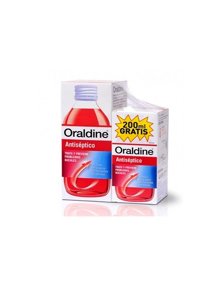PACK ORALDINE ANTISÉPTICO, 400 ML + 200 ML