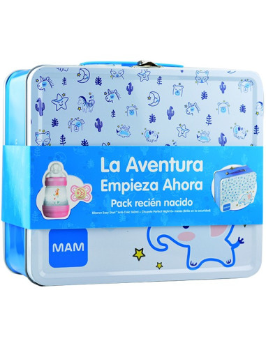 MAM PACK MALETÍN METÁLICO RECIÉN NACIDO, ROSA