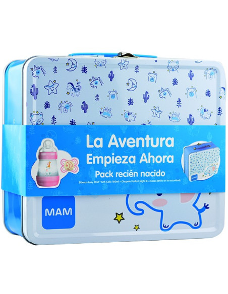 MAM PACK MALETÍN METÁLICO RECIÉN NACIDO, ROSA