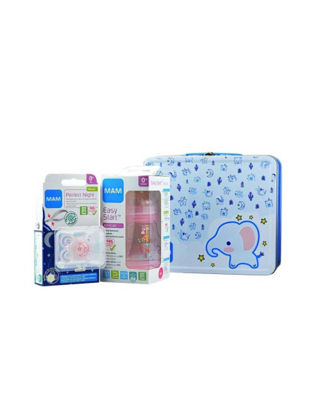 MAM PACK MALETÍN METÁLICO RECIÉN NACIDO, ROSA