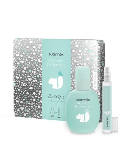 SUAVINEX COFRE REGALO BABY COLOGNE MEMORIES, 100 ML + 15 ML