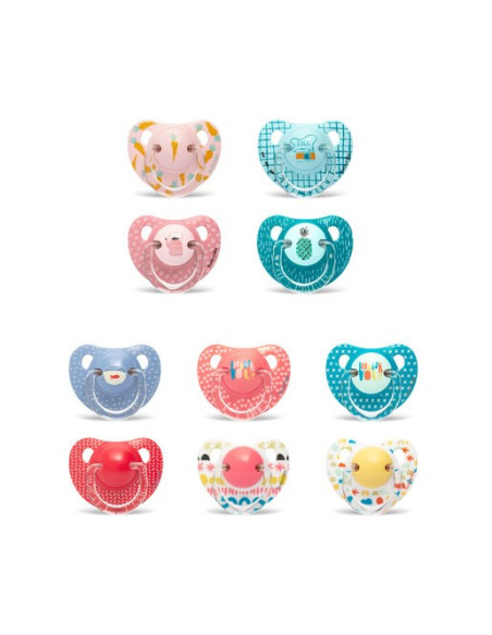 SUAVINEX CHUPETE PRÊ-À-PORTER TETINA ANATÓMICA 6-18 M, 2 UDS.