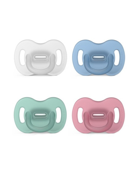 SUAVINEX CHUPETE SMOOTHIE TODOSILICONA TETINA FISIOLÓGICA SX PRO, 0-6 M