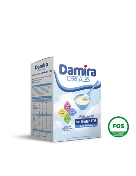 DAMIRA MULTICEREALES SIN GLUTEN FOS, 600 G