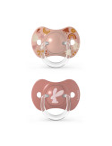 SUAVINEX CHUPETES PRINTS TETINA FISIOLOGICA SX PRO? SILICONA 0-6 M, 2 UDS.