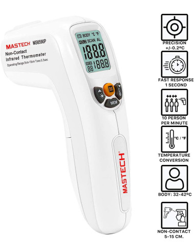 MASTECH TERMÓMETRO INFRARROJOS DIGITAL SIN...