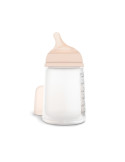 SUAVINEX BIBERÓN ANTICÓLICO ZERO-ZERO FLUJO ADAPTABLE +0 M 180 ML, TONO LIGHT