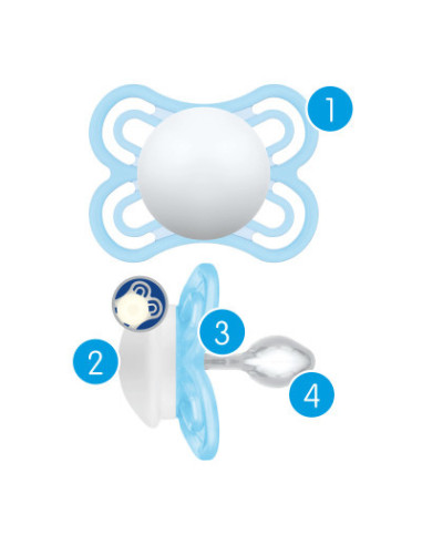 MAM CHUPETE SILICONA PERFECT NIGHT, +6 M