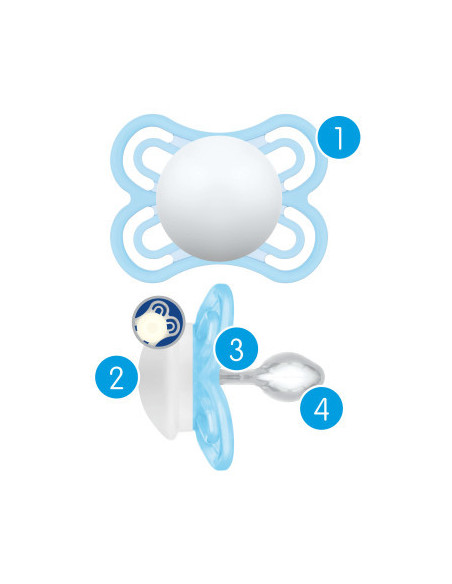 MAM CHUPETE SILICONA PERFECT NIGHT, +6 M