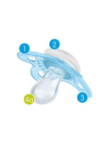 MAM CHUPETE SILICONA ORIGINAL 0-6 M, 2 UDS