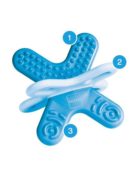 MAM BITE & RELAX PHASE 2 - MINI MORDEDOR CON CAJA ESTERILIZADORA AZUL