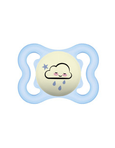 MAM CHUPETE SILICONA SUPREME NIGHT, 2-6 M AZUL