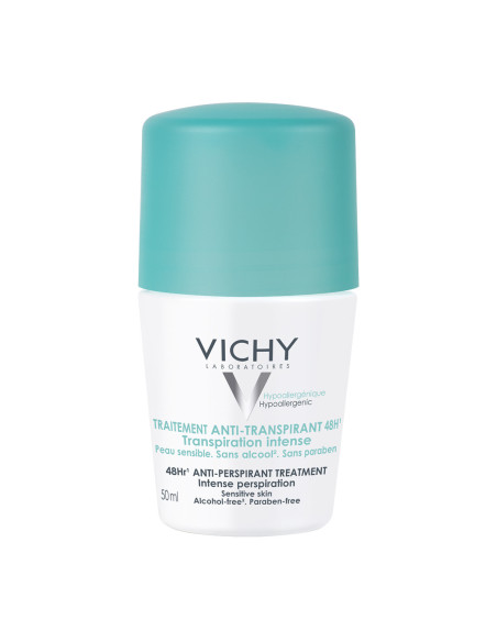 VICHY DESODORANTE ROLL-ON TRATAMIENTO ANTI-TRANSPIRANTE 48H, 50 ML
