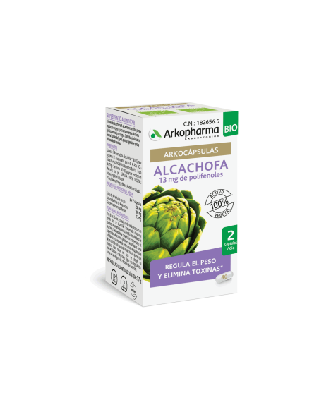 ARKOPHARMA ARKOCÁPSULAS ALCACHOFA BIO, 40 CÁPSULAS