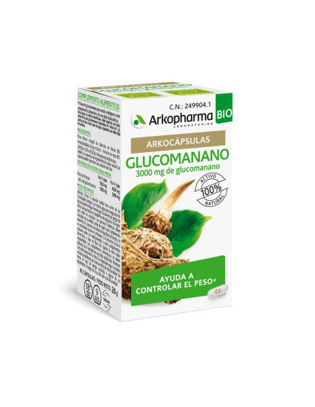 ARKOPHARMA ARKOCÁPSULAS GLUCOMANANO BIO, 45 CÁPSULAS