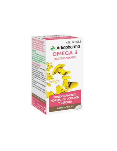 ARKOPHARMA ARKOCÁPSULAS OMEGA 3, 50 CÁPSULAS