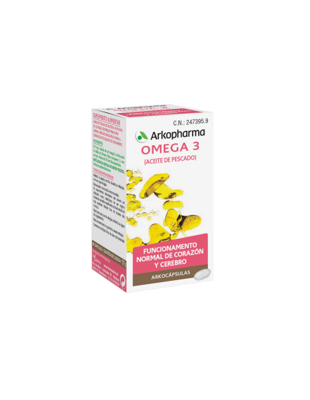 ARKOPHARMA ARKOCÁPSULAS OMEGA 3, 50 CÁPSULAS