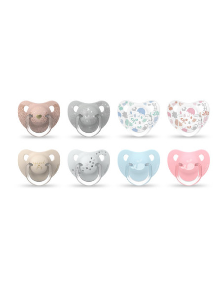 SUAVINEX CHUPETE THE NEW CLASSIC CON TETINA ANATÓMICA SILICONA +18 M, 2 UDS.