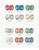SUAVINEX CHUPETES PRINTS TETINA FISIOLOGICA SX PRO? SILICONA 0-6 M, 2 UDS.