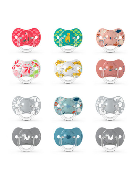 SUAVINEX CHUPETES PRINTS TETINA FISIOLOGICA SX PRO SILICONA 6-18 M, 2 UDS.
