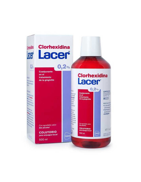 LACER COLUTORIO CLORHEXIDINA 0.2%, 500 ML