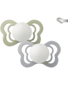 BIBS CHUPETE COUTURE NOCTURNO SAGE/CLOUD SILICONA 0-6 M, 2 UDS.