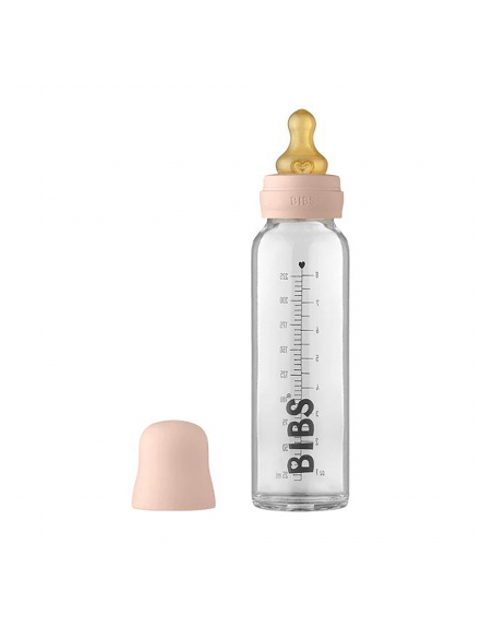 BIBS BIBERÓN CRISTAL BLUSH, 225 ML