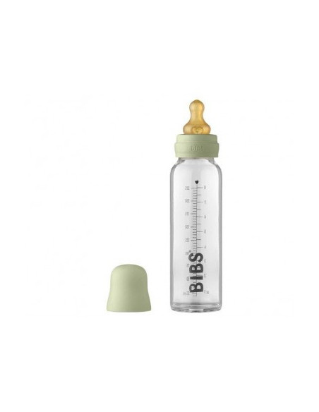 BIBS BIBERÓN CRISTAL SAGE, 225 ML