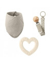 BIBS PACK REGALO MIS PRIMEROS 6 MESES, COLOR IVORY