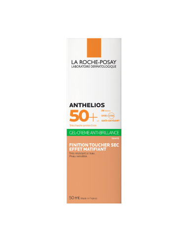 LA ROCHE POSAY ANTHELIOS GEL-CREMA ANTI-BRILLOS SPF50+ CON COLOR, 50 ML