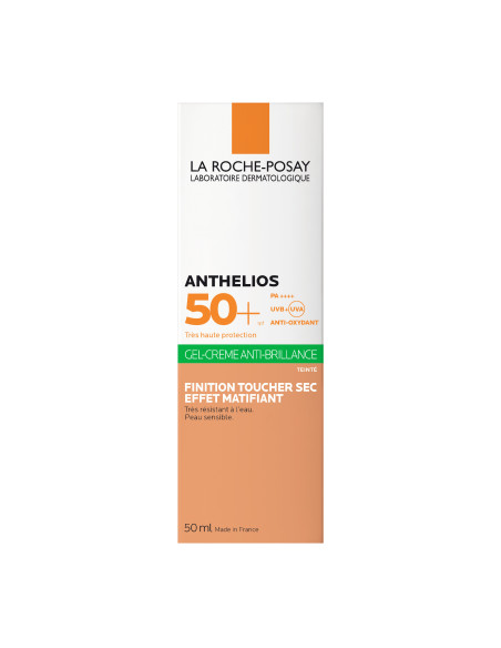 LA ROCHE POSAY ANTHELIOS GEL-CREMA ANTI-BRILLOS SPF50+ CON COLOR, 50 ML