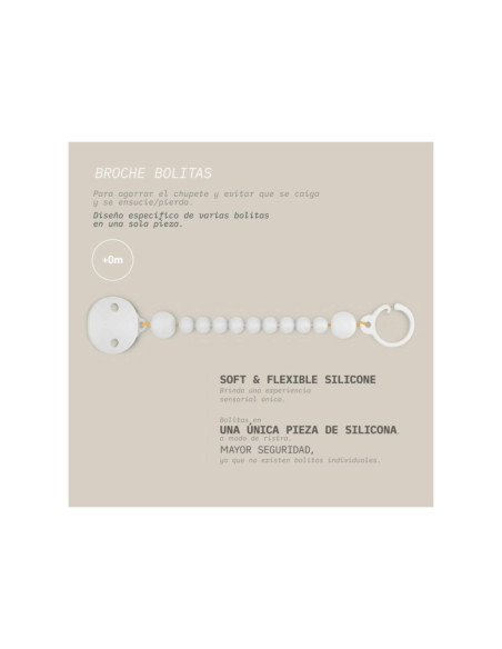 SUAVINEX BROCHE BOLITAS SILICONA, 1 UD.