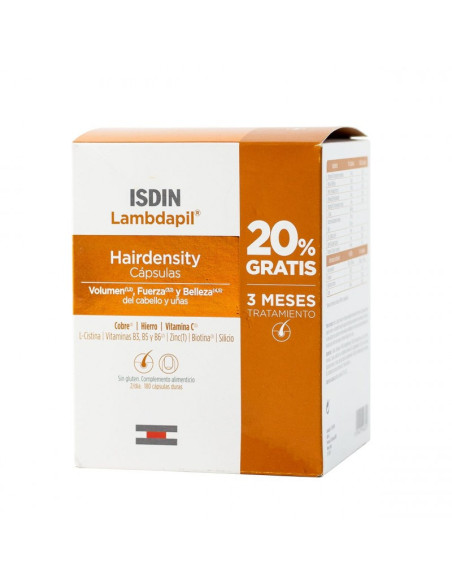ISDIN LAMBDAPIL HAIRDENSITY, 180 CAPSULAS